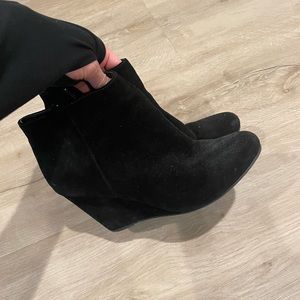 Dolce Vita black suede wedges
